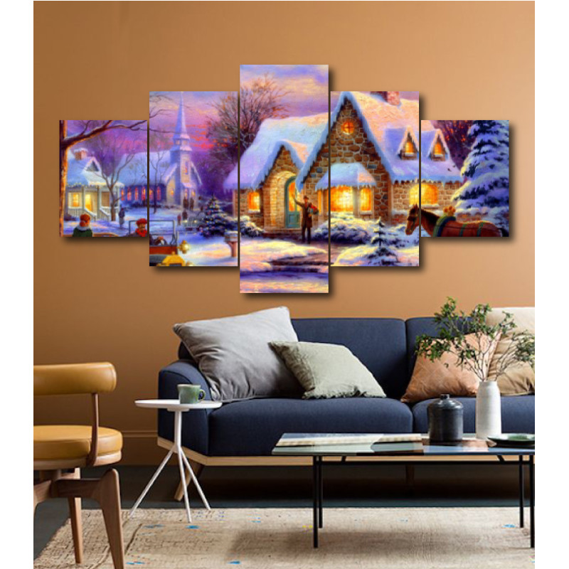 Wall Frames 5 Pieces Set Canvas - Digitally Printed Wall Canvas post-164